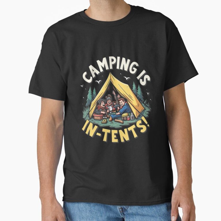 Camping is In-Tents! funny t-shirt design